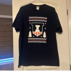 Illinois Illini “ugly sweater” printed T-shirt